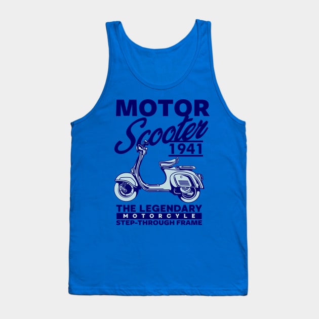 MOTOR SCOOTER 1941 Tank Top by beanbeardy